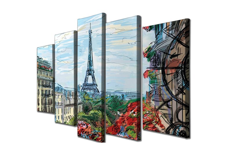 Veggdekorasjon Canvas Bilde 5-delt