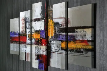 Veggdekorasjon Canvas Bilde 5-delt - Interiør - Maleri & posters - Lerretsbilder