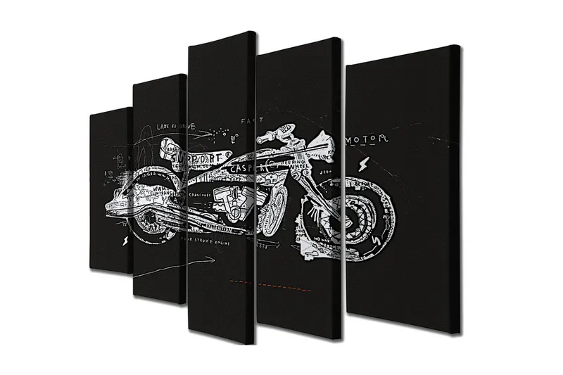 Veggdekorasjon Canvas Bilde 5-delt