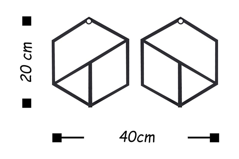 Veggdekorasjon Knagger - Interiør - Maleri & posters - Lerretsbilder