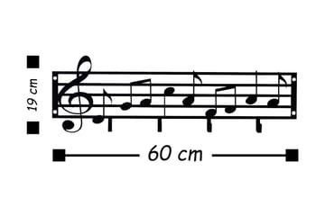 Veggdekorasjon Knagger - Interiør - Maleri & posters - Lerretsbilder