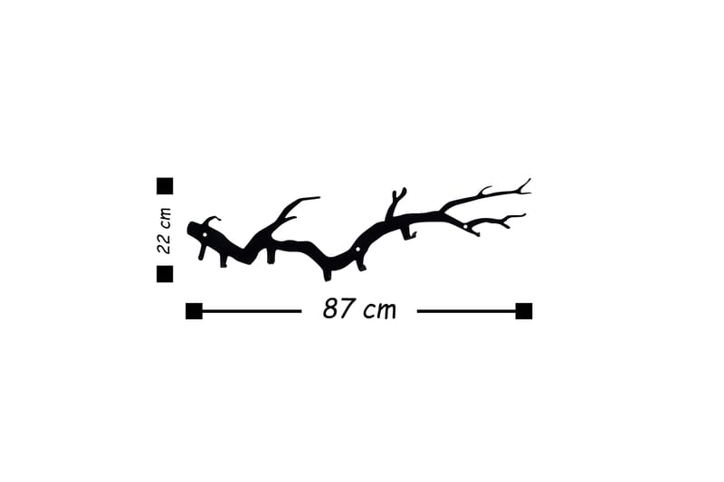 Veggdekorasjon Knagger - Interiør - Maleri & posters - Lerretsbilder