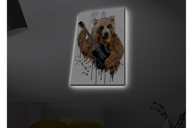 Veggdekorasjon LED-belysning Canvas Bilde - Interiør - Maleri & posters - Lerretsbilder