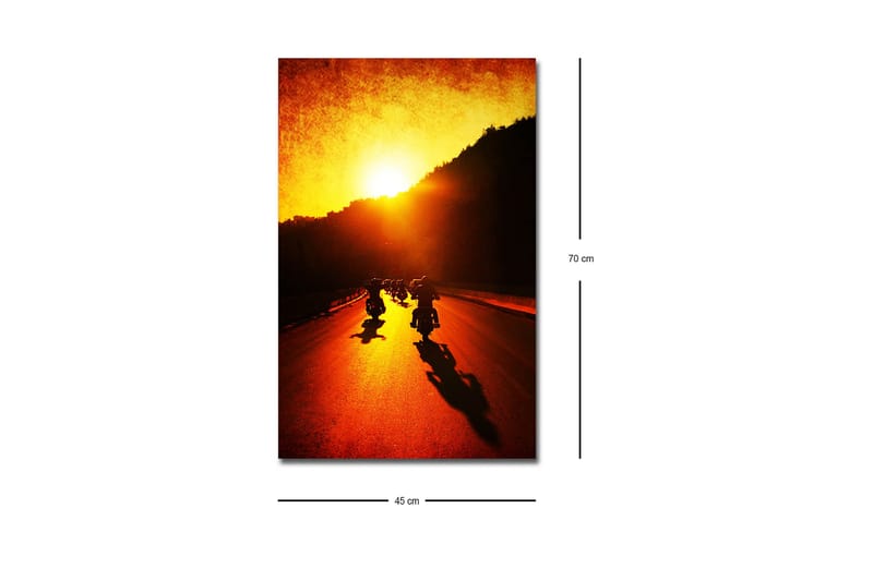 Veggdekorasjon LED-belysning Canvas Bilde - Interiør - Maleri & posters - Lerretsbilder