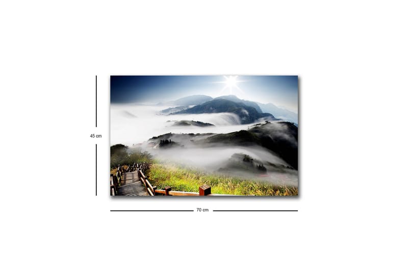 Veggdekorasjon LED-belysning Canvas Bilde - Interiør - Maleri & posters - Lerretsbilder