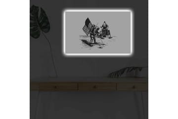 Veggdekorasjon LED-belysning Canvas Bilde - Interiør - Maleri & posters - Lerretsbilder
