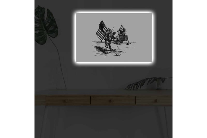 Veggdekorasjon LED-belysning Canvas Bilde - Interiør - Maleri & posters - Lerretsbilder