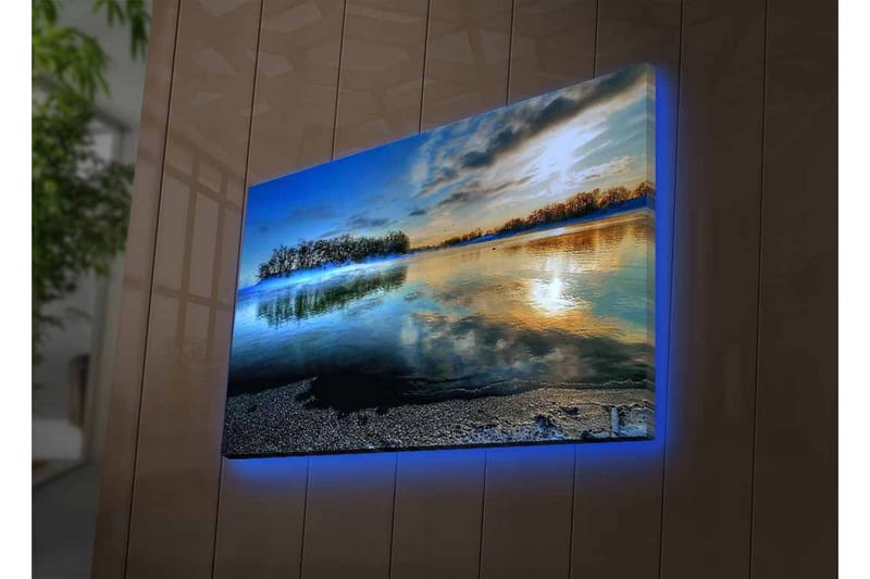 Veggdekorasjon LED-belysning Canvas Bilde - Interiør - Maleri & posters - Lerretsbilder