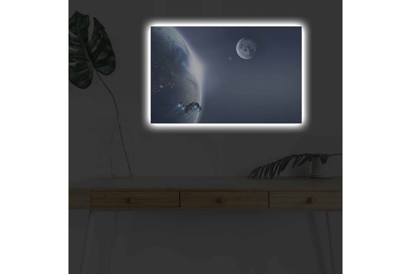 Veggdekorasjon LED-belysning Canvas Bilde - Interiør - Maleri & posters - Lerretsbilder
