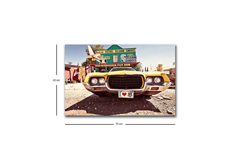 Veggdekorasjon LED-belysning Canvas Bilde - Interiør - Maleri & posters - Lerretsbilder