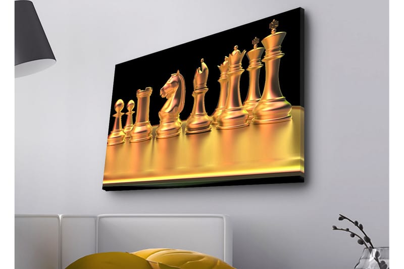 Veggdekorasjon LED-belysning Canvas Bilde - Interiør - Maleri & posters - Lerretsbilder