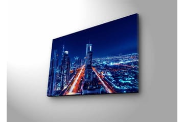 Veggdekorasjon LED-belysning Canvas Bilde - Interiør - Maleri & posters - Lerretsbilder