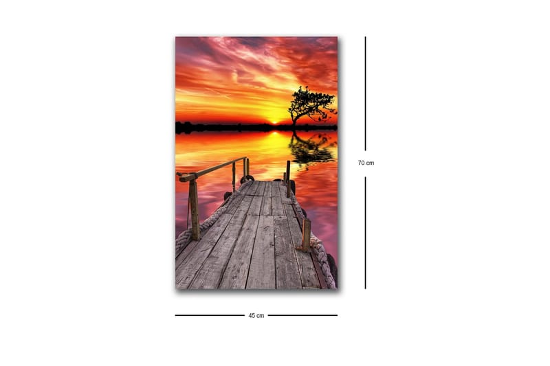Veggdekorasjon LED-belysning Canvas Bilde - Interiør - Maleri & posters - Lerretsbilder