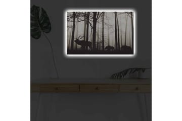 Veggdekorasjon LED-belysning Canvas Bilde - Interiør - Maleri & posters - Lerretsbilder