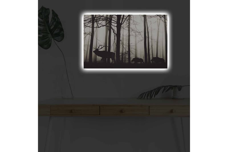 Veggdekorasjon LED-belysning Canvas Bilde - Interiør - Maleri & posters - Lerretsbilder