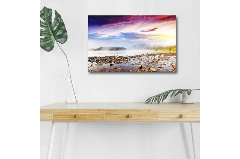 Veggdekorasjon LED-belysning Canvas Bilde - Interiør - Maleri & posters - Lerretsbilder