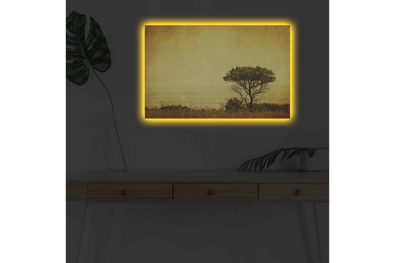 Veggdekorasjon LED-belysning Canvas Bilde - Interiør - Maleri & posters - Lerretsbilder