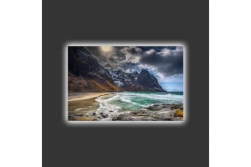 Veggdekorasjon LED-belysning Canvas Bilde - Interiør - Maleri & posters - Lerretsbilder