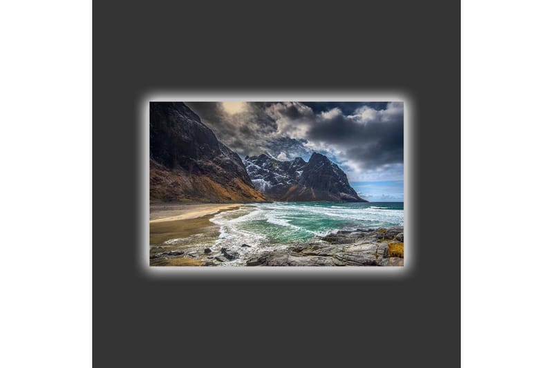 Veggdekorasjon LED-belysning Canvas Bilde - Interiør - Maleri & posters - Lerretsbilder