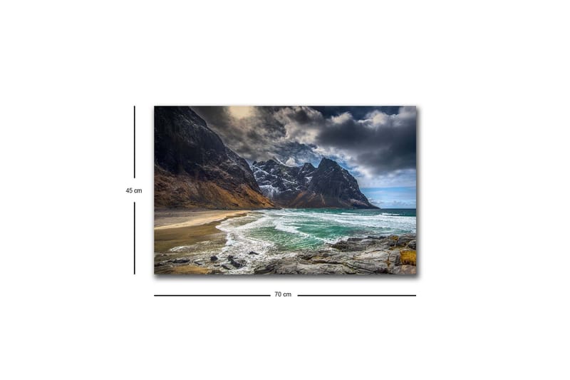Veggdekorasjon LED-belysning Canvas Bilde - Interiør - Maleri & posters - Lerretsbilder