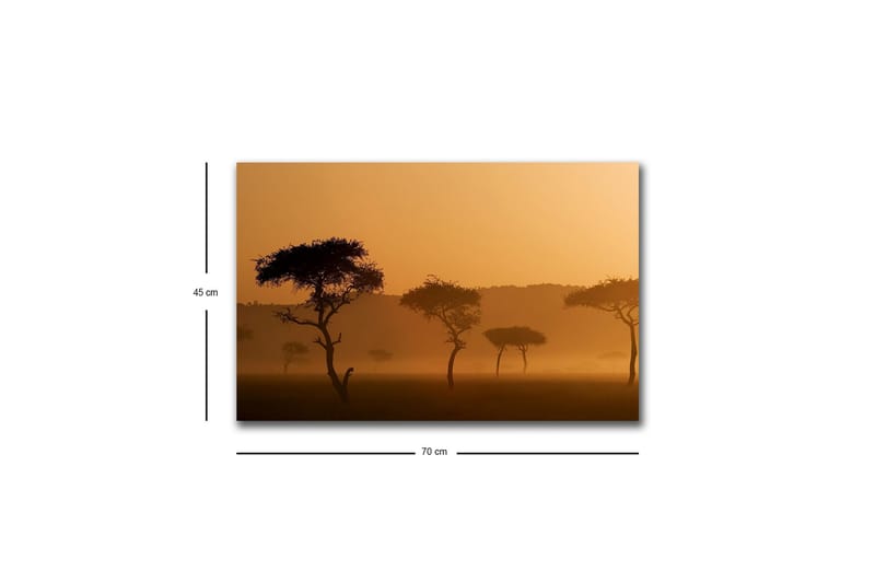 Veggdekorasjon LED-belysning Canvas Bilde - Interiør - Maleri & posters - Lerretsbilder