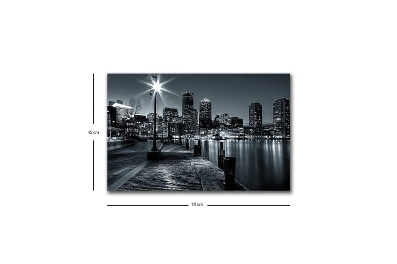 Veggdekorasjon LED-belysning Canvas Bilde - Interiør - Maleri & posters - Lerretsbilder