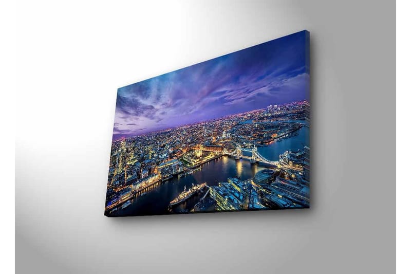 Veggdekorasjon LED-belysning Canvas Bilde - Interiør - Maleri & posters - Lerretsbilder