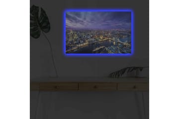 Veggdekorasjon LED-belysning Canvas Bilde - Interiør - Maleri & posters - Lerretsbilder