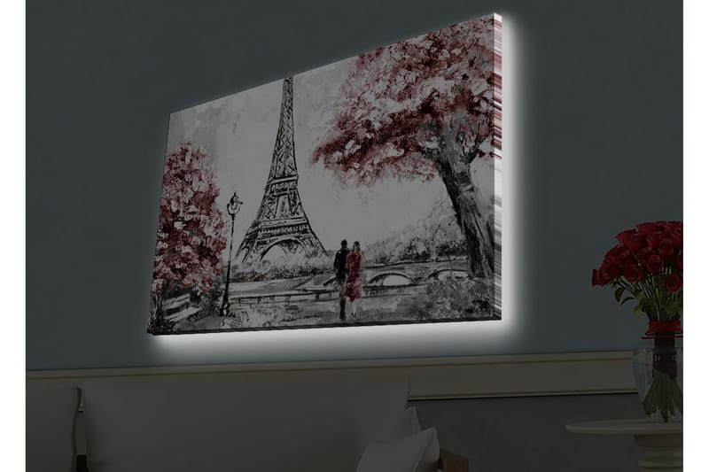 Veggdekorasjon LED-belysning Canvas Bilde - Interiør - Maleri & posters - Lerretsbilder