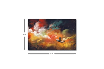 Veggdekorasjon LED-belysning Canvas Bilde - Interiør - Maleri & posters - Lerretsbilder