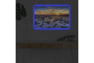 Veggdekorasjon LED-belysning Canvas Bilde - Interiør - Maleri & posters - Lerretsbilder
