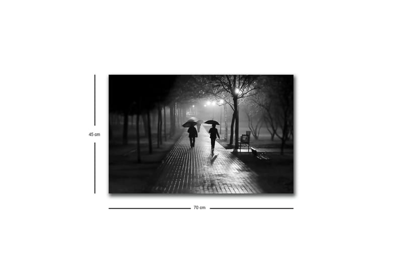 Veggdekorasjon LED-belysning Canvas Bilde - Interiør - Maleri & posters - Lerretsbilder
