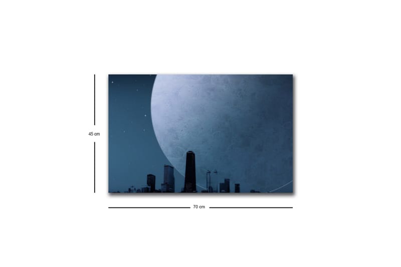Veggdekorasjon LED-belysning Canvas Bilde - Interiør - Maleri & posters - Lerretsbilder