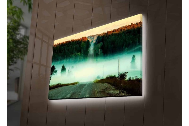 Veggdekorasjon LED-belysning Canvas Bilde - Interiør - Maleri & posters - Lerretsbilder