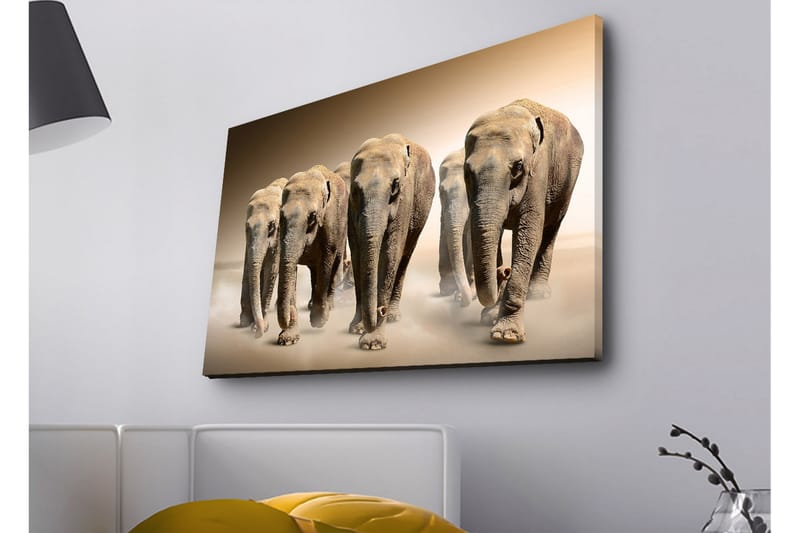 Veggdekorasjon LED-belysning Canvas Bilde - Interiør - Maleri & posters - Lerretsbilder