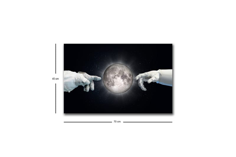 Veggdekorasjon LED-belysning Canvas Bilde - Interiør - Maleri & posters - Lerretsbilder