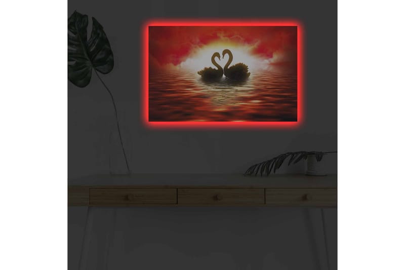 Veggdekorasjon LED-belysning Canvas Bilde - Interiør - Maleri & posters - Lerretsbilder