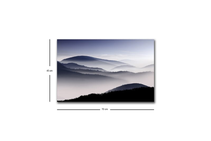 Veggdekorasjon LED-belysning Canvas Bilde - Interiør - Maleri & posters - Lerretsbilder