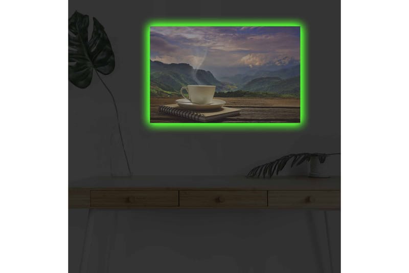 Veggdekorasjon LED-belysning Canvas Bilde - Interiør - Maleri & posters - Lerretsbilder