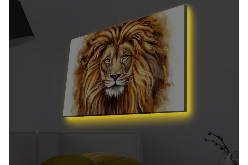 Veggdekorasjon LED-belysning Canvas Bilde - Interiør - Maleri & posters - Lerretsbilder