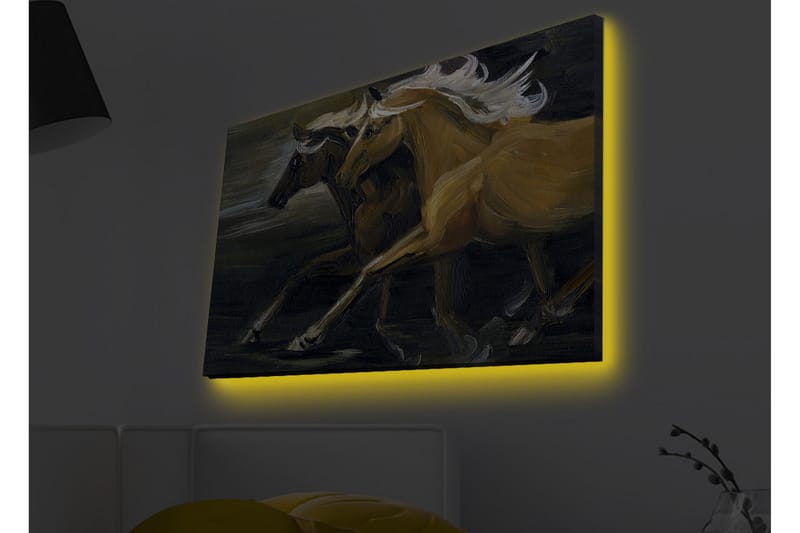 Veggdekorasjon LED-belysning Canvas Bilde - Interiør - Maleri & posters - Lerretsbilder