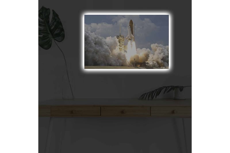 Veggdekorasjon LED-belysning Canvas Bilde - Interiør - Maleri & posters - Lerretsbilder