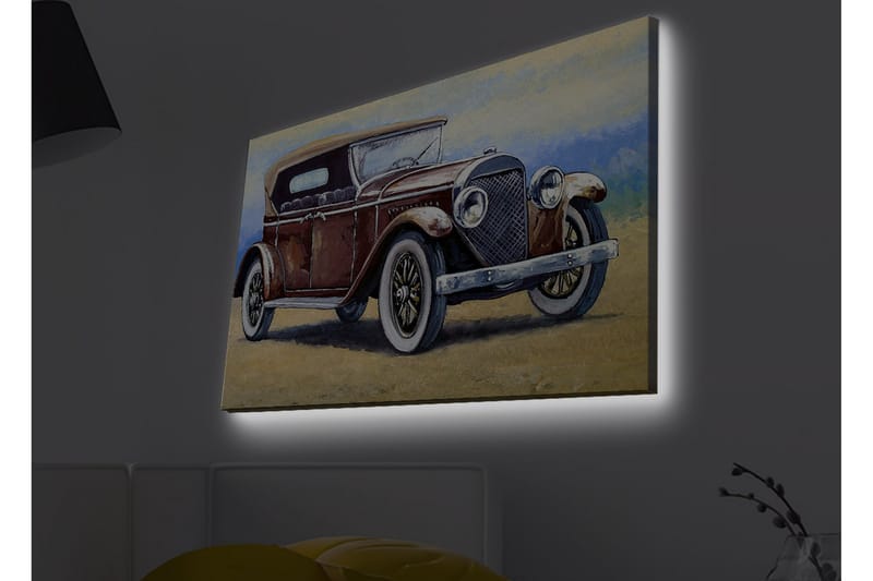 Veggdekorasjon LED-belysning Canvas Bilde - Interiør - Maleri & posters - Lerretsbilder