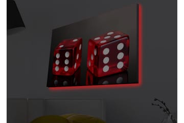 Veggdekorasjon LED-belysning Canvas Bilde - Interiør - Maleri & posters - Lerretsbilder