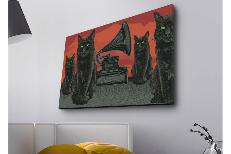 Veggdekorasjon LED-belysning Canvas Bilde - Interiør - Maleri & posters - Lerretsbilder