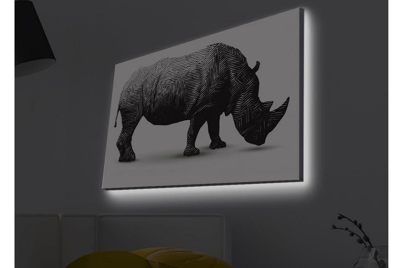 Veggdekorasjon LED-belysning Canvas Bilde - Interiør - Maleri & posters - Lerretsbilder