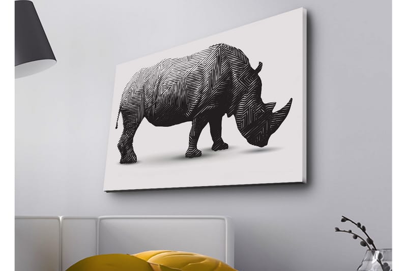 Veggdekorasjon LED-belysning Canvas Bilde - Interiør - Maleri & posters - Lerretsbilder