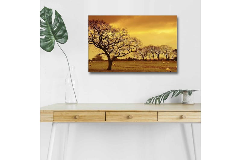 Veggdekorasjon LED-belysning Canvas Bilde - Interiør - Maleri & posters - Lerretsbilder