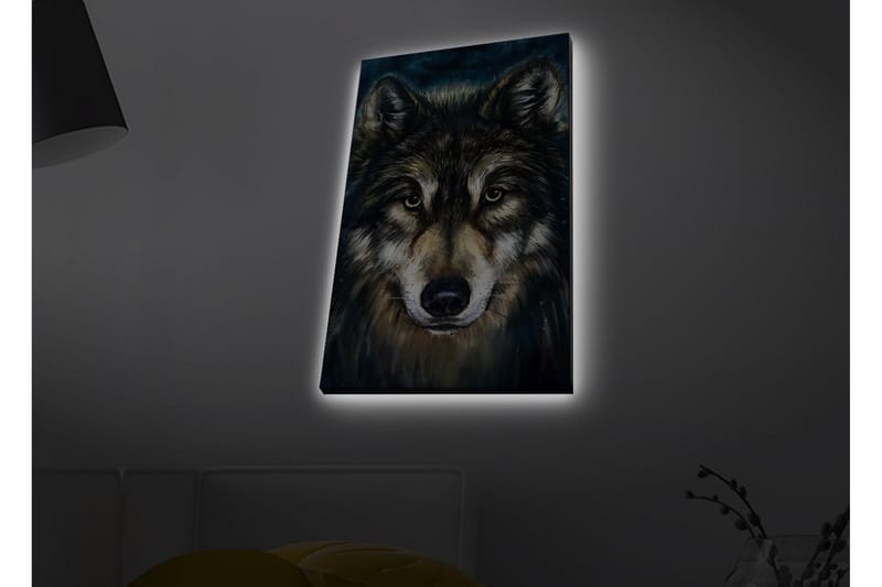 Veggdekorasjon LED-belysning Canvas Bilde - Interiør - Maleri & posters - Lerretsbilder