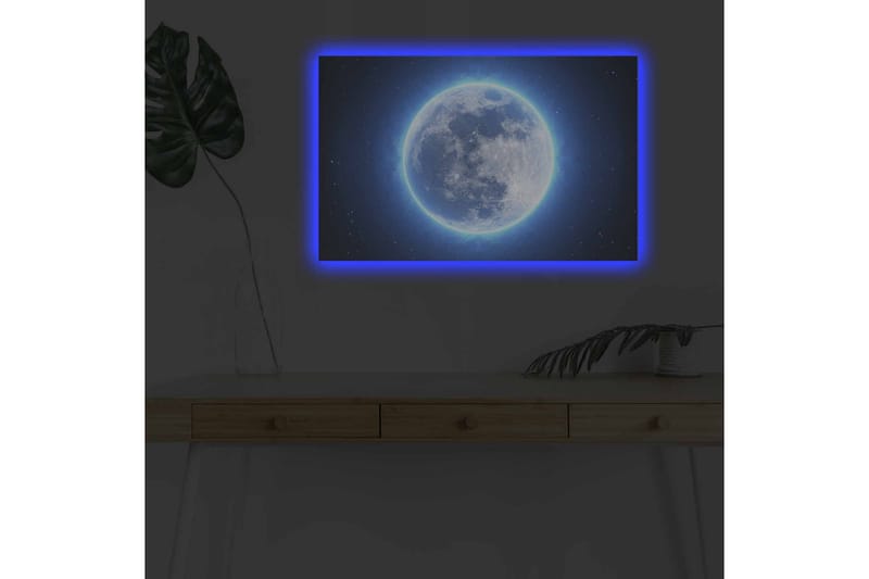 Veggdekorasjon LED-belysning Canvas Bilde - Interiør - Maleri & posters - Lerretsbilder